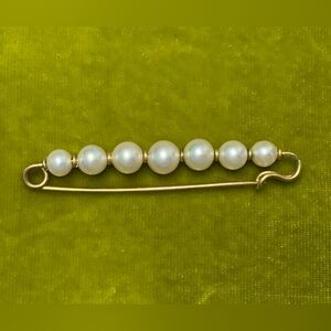 Antique Pearl Bar Pin